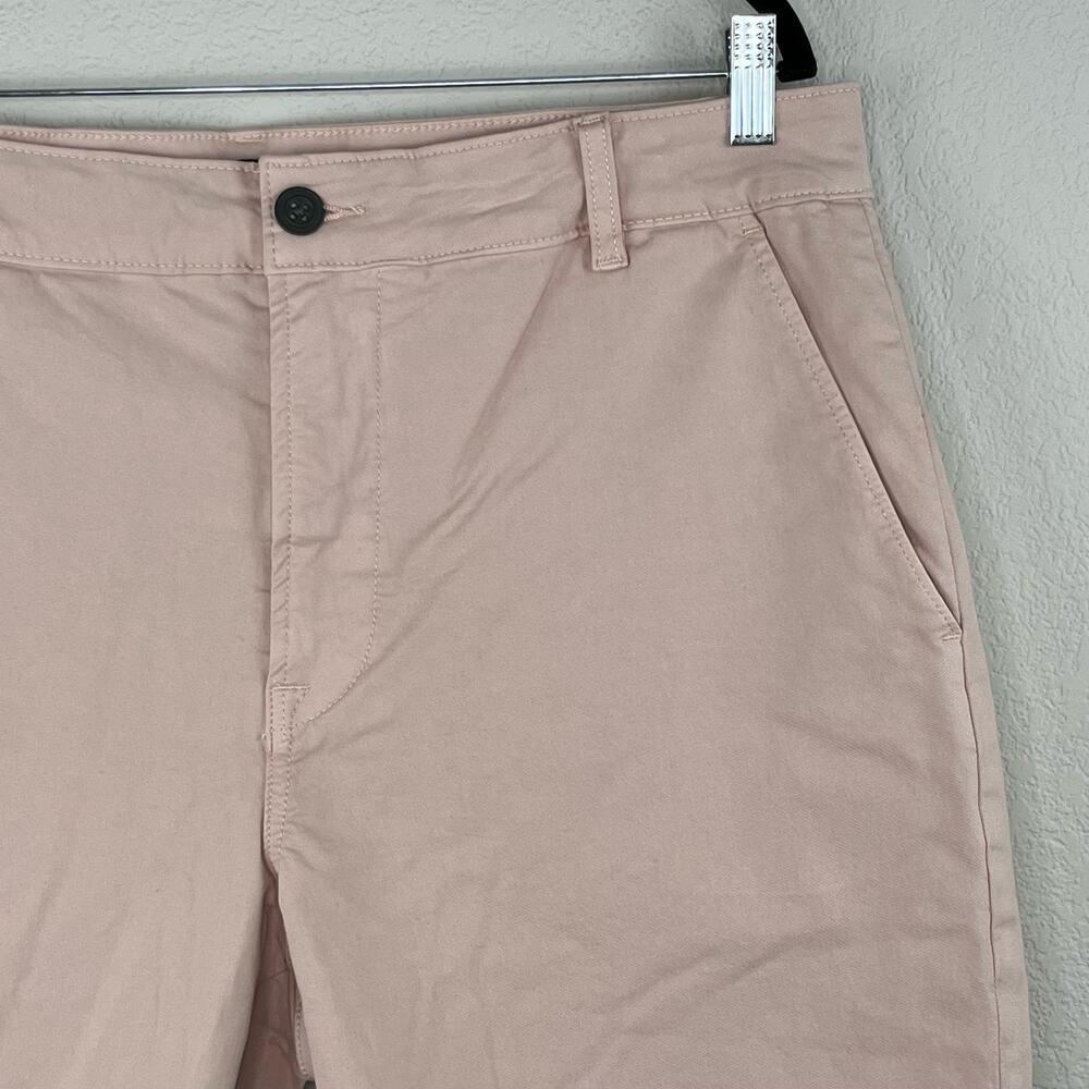Hudson Men's Pink Slim Straight Chino Shorts 42 NWT Twill Summer Golf Preppy 8" - Picture 5 of 15